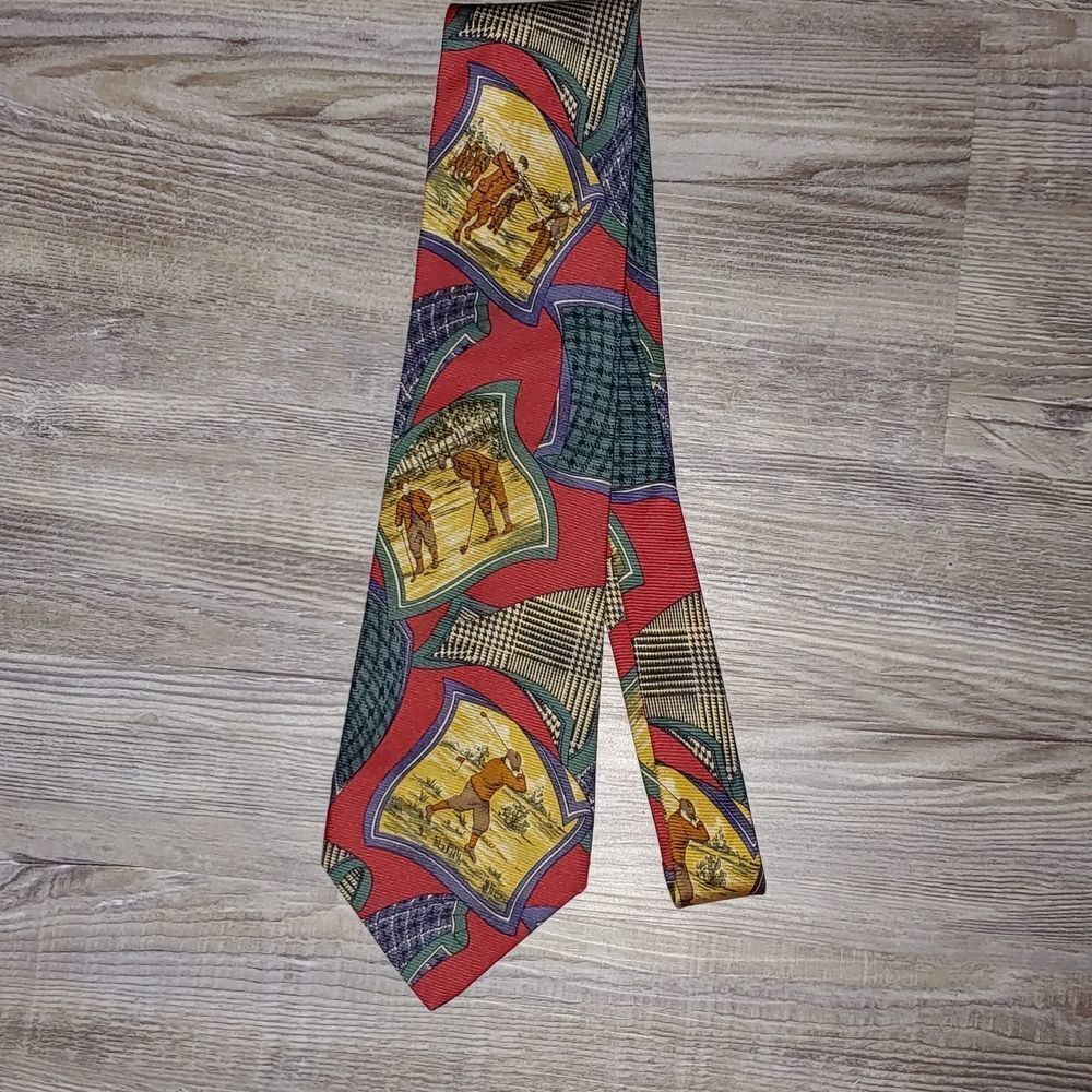 Nautica  100% silk golf tie NWOT